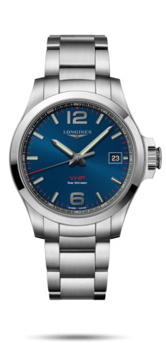 Longines Conquest V.H.P. 41 Paslanmaz Çelik / Mavi / Bilezik, referans L3.716.4.96.6