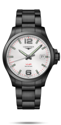 Longines Conquest V.H.P. 43 PVD / Gümüş / Bilezik, referans L3.726.2.76.6