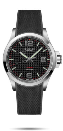 Longines Conquest V.H.P. 43 Paslanmaz Çelik / Carbon / Kauçuk, referans L3.726.4.66.9