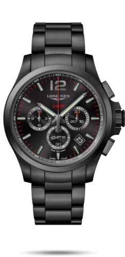 Longines Conquest V.H.P. Chronograph 44 PVD / Siyah / Bilezik, referans L3.727.2.56.6