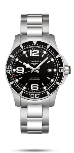 Longines HydroConquest 41 Automatic Paslanmaz Çelik / Siyah / Bilezik, referans L3.742.4.56.6