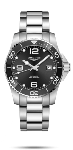 Longines HydroConquest 41 Automatic Paslanmaz Çelik / Seramik / Siyah / Bilezik, referans L3.781.4.56.6