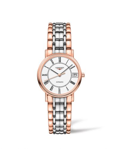 Longines Presence Automatic 30 PVD Kırmızı / Beyaz - Roman / Bilezik, referans L4.322.1.11.7