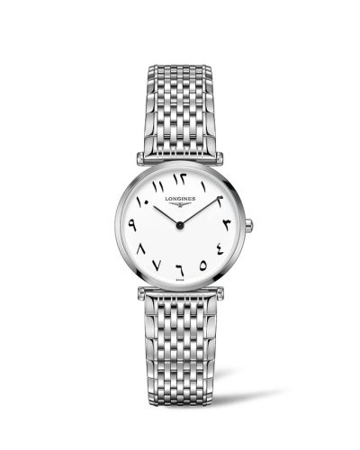 Longines La Grande Classique Quartz 29 Paslanmaz Çelik / Beyaz - Eastern Arabic / Bilezik, referans L4.512.4.13.6