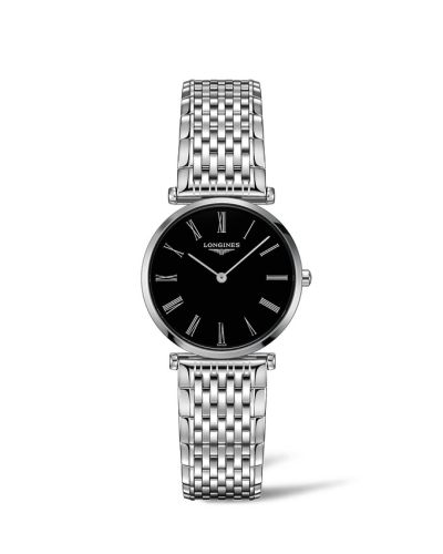 Longines La Grande Classique Quartz 29 Paslanmaz Çelik / Siyah - Roman / Bilezik, referans L4.512.4.51.6