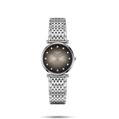 Longines La Grande Classique Quartz 29 Paslanmaz Çelik / Gri / Bilezik, referans L4.512.4.77.6