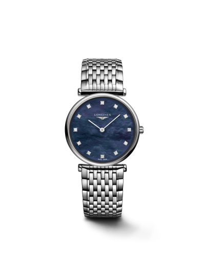 Longines La Grande Classique Quartz 29 Paslanmaz Çelik / Mavi MOP / Bilezik, referans L4.512.4.81.6
