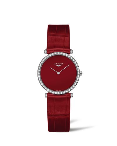 Longines La Grande Classique 29 Paslanmaz Çelik - Elmas / Kırmızı, referans L4.523.0.91.2