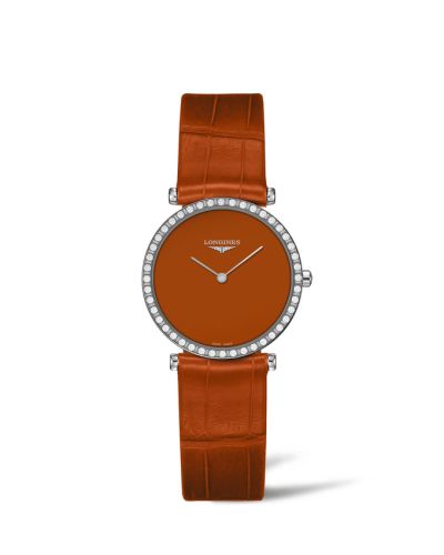 Longines La Grande Classique 29 Paslanmaz Çelik - Elmas / Turuncu, referans L4.523.0.92.2