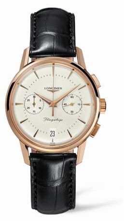 Longines Flagship Heritage Chronograph Pembe Altın, referans L4.756.8.72.2