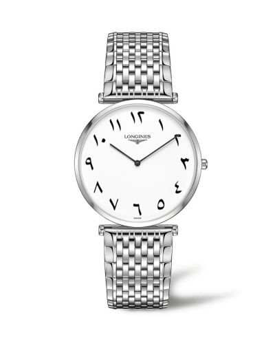 Longines La Grande Classique Quartz 37 Paslanmaz Çelik / Beyaz - Eastern Arabic / Bilezik, referans L4.766.4.13.6