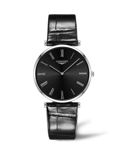 Longines La Grande Classique Quartz 37 Paslanmaz Çelik / Siyah - Roman, referans L4.766.4.51.2