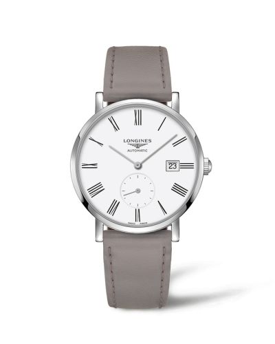 Longines Elegant Collection Small Second 39 Paslanmaz Çelik / Beyaz - Roman, referans L4.812.4.11.2