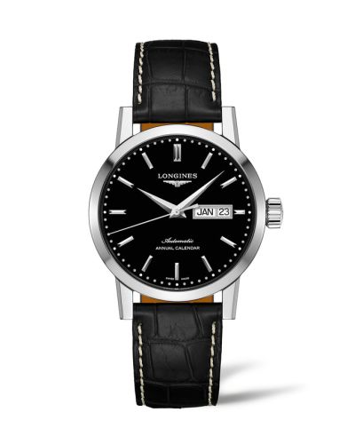Longines 1832 Annual Calendar 40 Paslanmaz Çelik / Siyah, referans L4.827.4.52.0