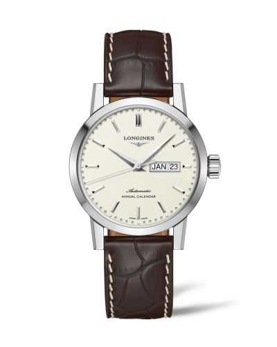Longines 1832 Annual Calendar 40 Paslanmaz Çelik / Siyah, referans L4.827.4.92.2