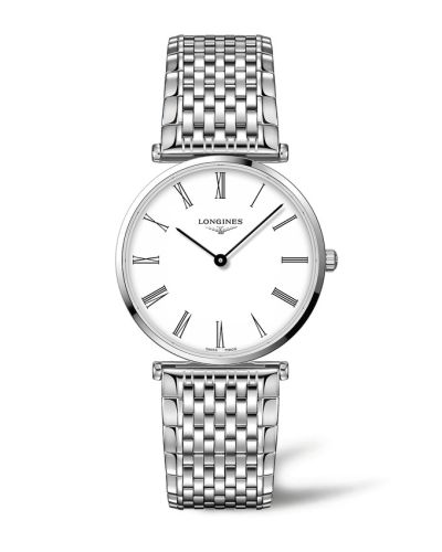 Longines La Grande Classique 38 Stainless Steel / White - Roman / Bracelet 68mm, reference L4.866.4.11.6