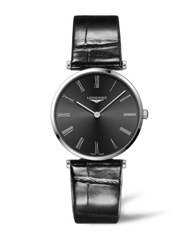 Longines La Grande Classique 38 Stainless Steel / Black - Roman 68mm, reference L4.866.4.51.2