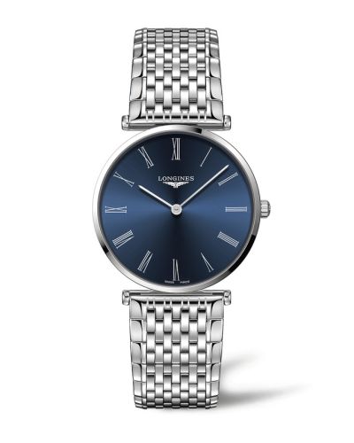 Longines La Grande Classique 38 Stainless Steel / Blue - Roman / Bracelet 68mm, reference L4.866.4.94.6