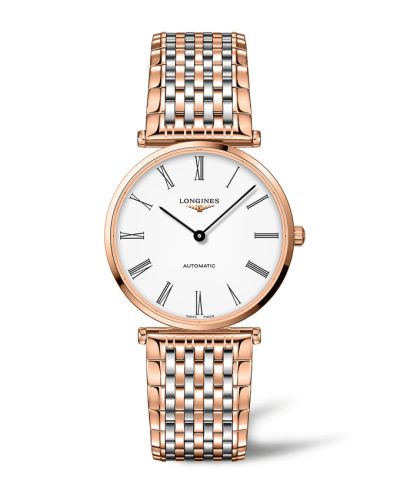 Longines La Grande Classique Automatic 38 PVD  Red Gold / White - Roman / Bracelet, reference L4.918.1.91.7