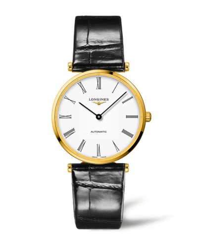 Longines La Grande Classique Automatic 38 PVD Gold / White - Roman, reference L4.918.2.11.2