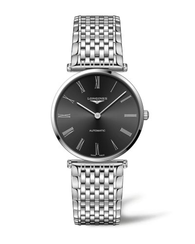 Longines La Grande Classique Automatic 38 Stainless Steel / Gray - Roman / Bracelet, reference L4.918.4.51.6