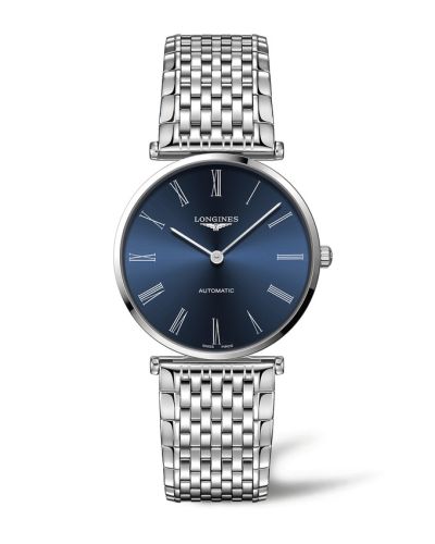 Longines La Grande Classique Automatic 38 Stainless Steel / Blue - Roman / Bracelet, reference L4.918.4.94.6