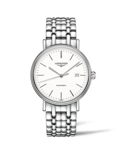 Longines Presence 40 Automatic Paslanmaz Çelik / Beyaz / Bilezik, referans L4.922.4.12.6