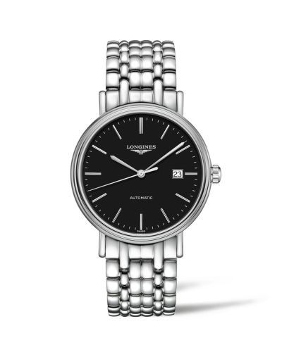 Longines Presence 40 Automatic Paslanmaz Çelik / Siyah / Bilezik, referans L4.922.4.52.6