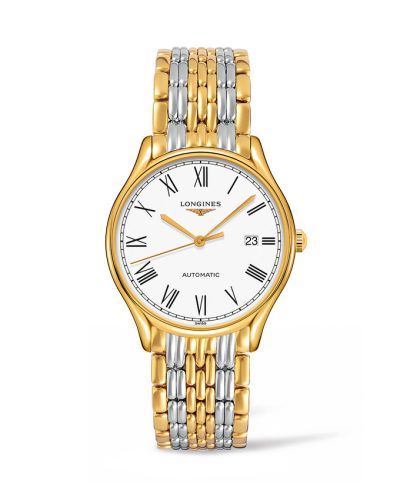 Longines Lyre 38.5 Automatic PVD Altın / Beyaz - Roman / Bilezik, referans L4.960.2.11.7