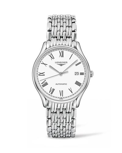 Longines Lyre 38.5 Automatic Paslanmaz Çelik / Beyaz - Roman / Bilezik, referans L4.960.4.11.6