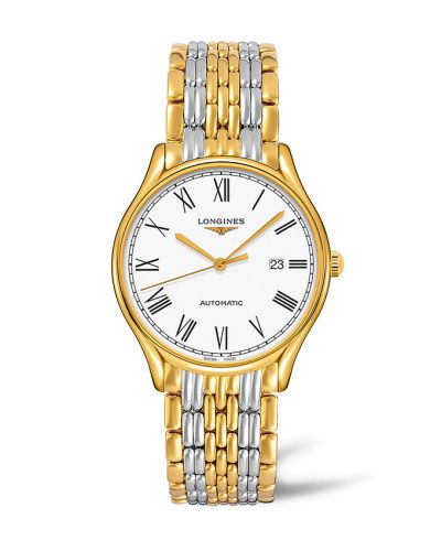 Longines Lyre 40 Automatic PVD Altın / Beyaz - Roman / Bilezik, referans L4.961.2.11.7