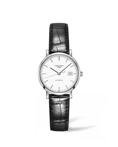 Longines Elegant Collection Automatic 29 Paslanmaz Çelik / Beyaz / Kayış, referans L4.310.4.12.2