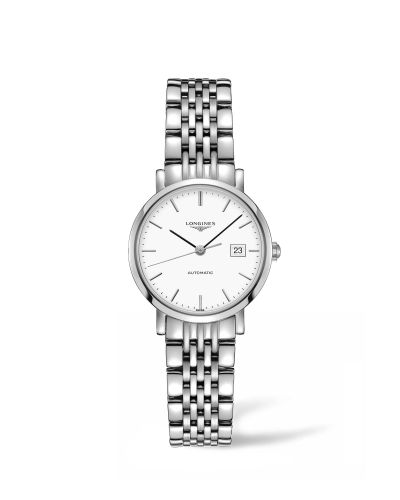 Longines Elegant Collection Automatic 29 Paslanmaz Çelik / Beyaz / Bilezik, referans L4.310.4.12.6