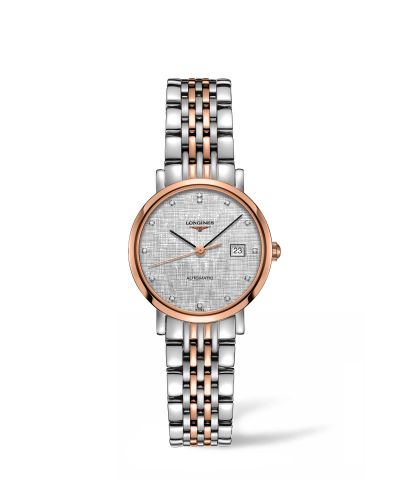 Longines Elegant Collection Automatic 29 Paslanmaz Çelik / Pembe Altın / Gümüş, referans L4.310.5.77.7