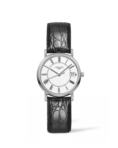 Longines Presence Quartz 30mm Paslanmaz Çelik / Beyaz - Roman, referans L4.320.4.11.2