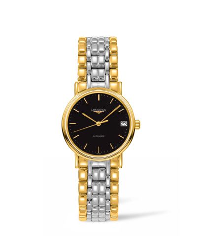 Longines Presence Automatic 30 PVD Altın / Siyah / Bilezik, referans L4.322.2.52.7
