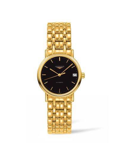 Longines Presence Automatic 30 PVD Altın / Siyah / Bilezik, referans L4.322.2.52.8