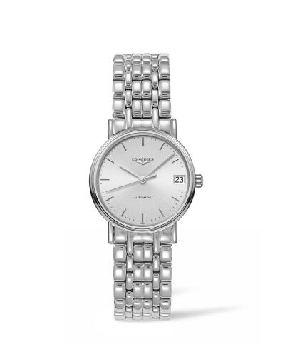 Longines Presence Automatic 30 Paslanmaz Çelik / Gümüş / Bilezik, referans L4.322.4.72.6