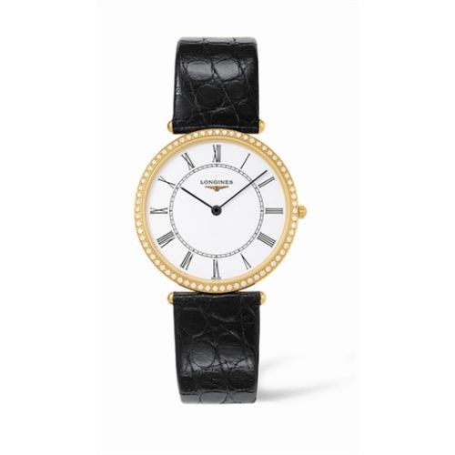 Longines La Grande Classique 33 Quartz Altın Elmas, referans L4.691.7.11.2
