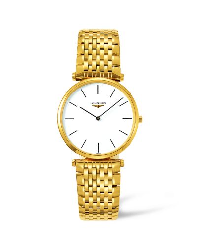 Longines La Grande Classique 33 Quartz Sarı, referans L4.709.2.12.8