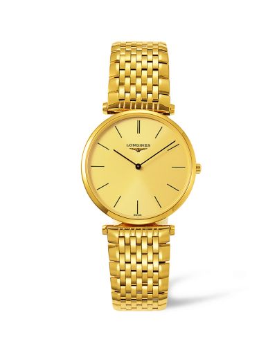 Longines La Grande Classique 33 Quartz Sarı, referans L4.709.2.32.8