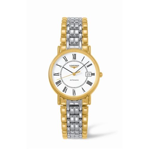 Longines Presence 34.5 Automatic Sarı Roman Bilezik Two Tone, referans L4.721.2.11.7