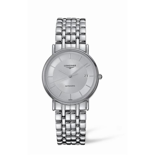 Longines Presence 34.5 Automatic Paslanmaz Çelik Gümüş Bilezik, referans L4.721.4.78.6