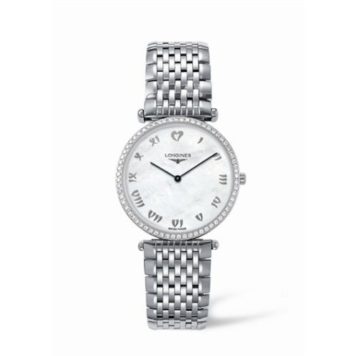 Longines La Grande Classique 33 Quartz Elmas Bezel, referans L4.741.0.09.6
