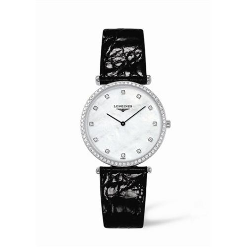 Longines La Grande Classique 33 Quartz Elmas Bezel MOP, referans L4.741.0.80.2
