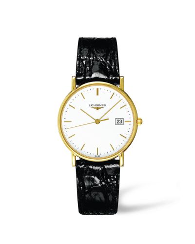 Longines Presence 33.5 Quartz Sarı Altın / Beyaz, referans L4.743.6.12.0