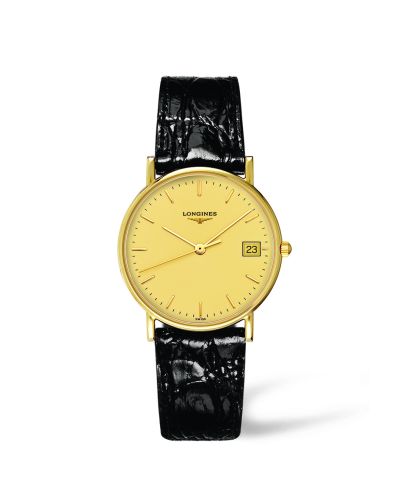 Longines Presence 33.5 Quartz Sarı Altın / Champagne, referans L4.743.6.32.0