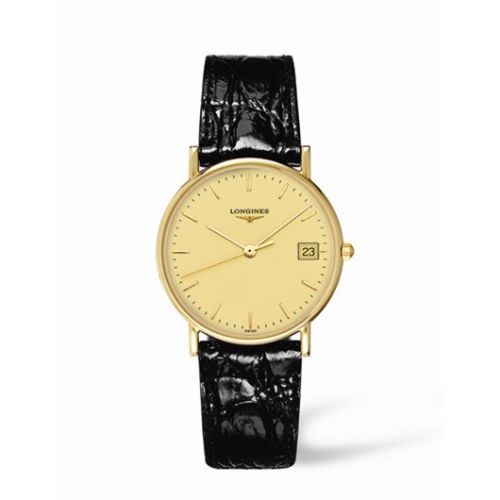 Longines Presence 33.5 Quartz Sarı Altın / Champagne, referans L4.743.6.32.2