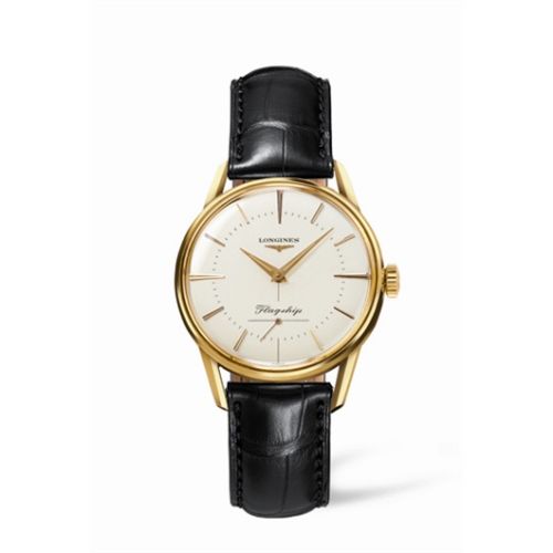 Longines Flagship Heritage Sarı Altın 35mm, referans L4.746.6.72.0