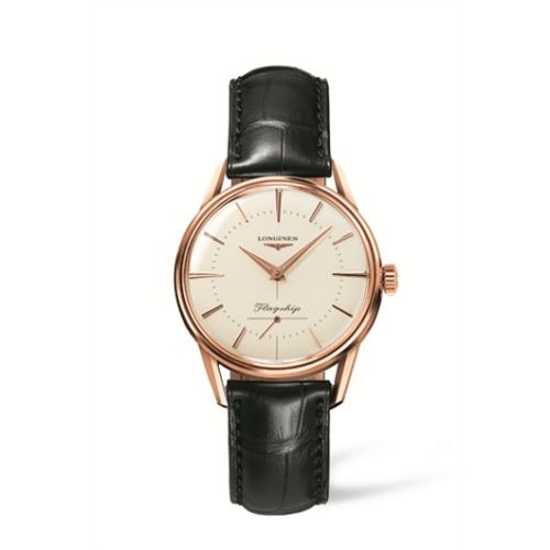 Longines Flagship Héritage Rose Gold 35mm, reference L4.746.8.72.0